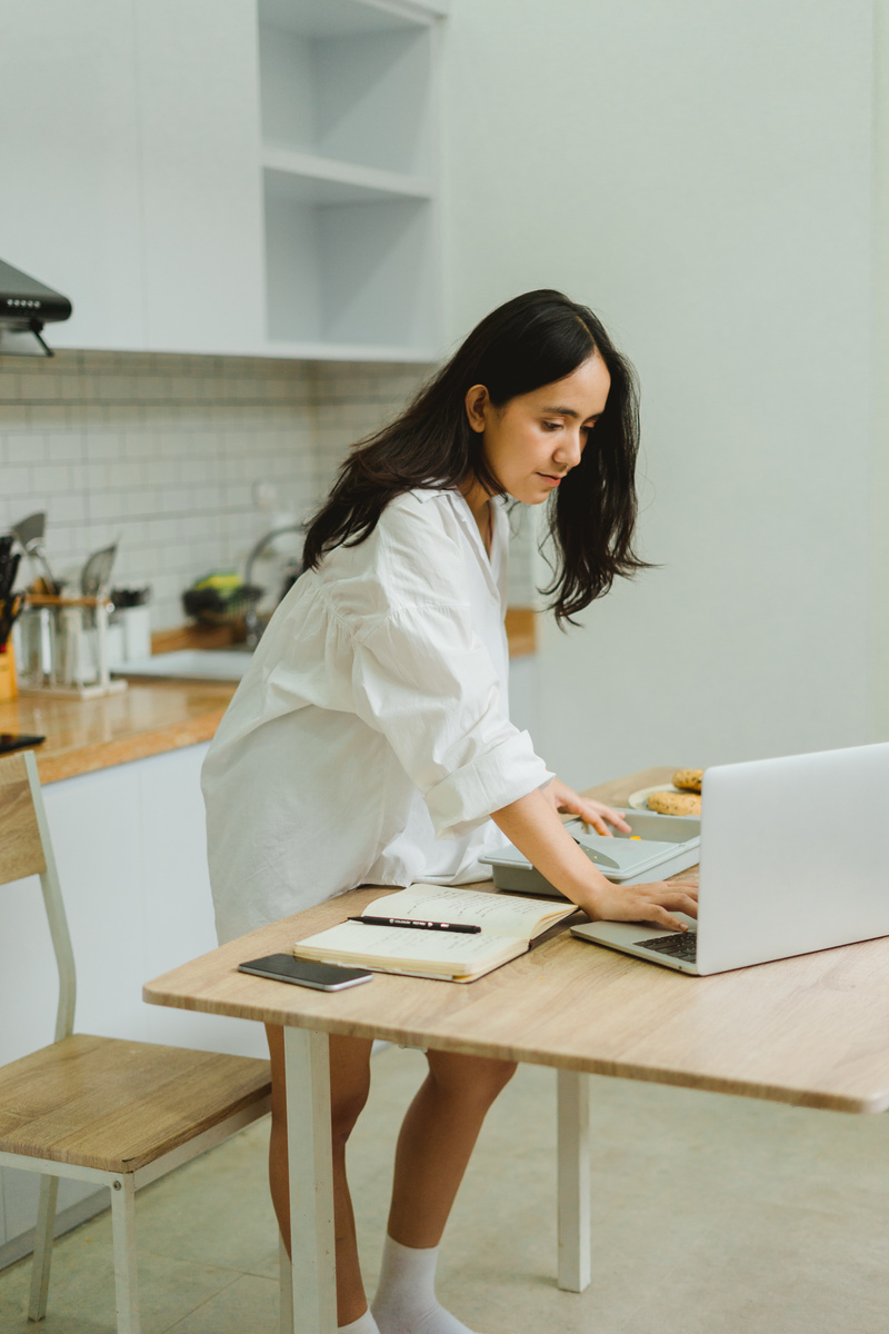 Woman Working From Home 